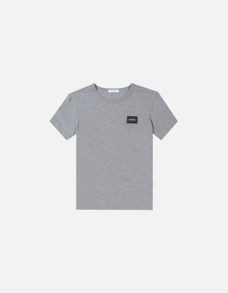 Boys Embossed Logo T-Shirt Grey
