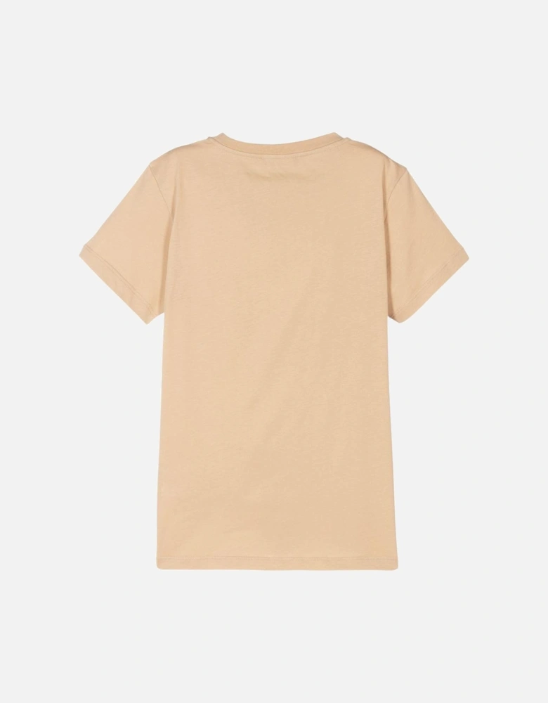 Boys Classic Logo T-Shirt Beige