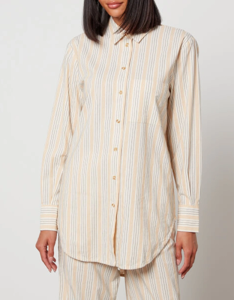 Faria Striped Organic Cotton-Poplin Shirt