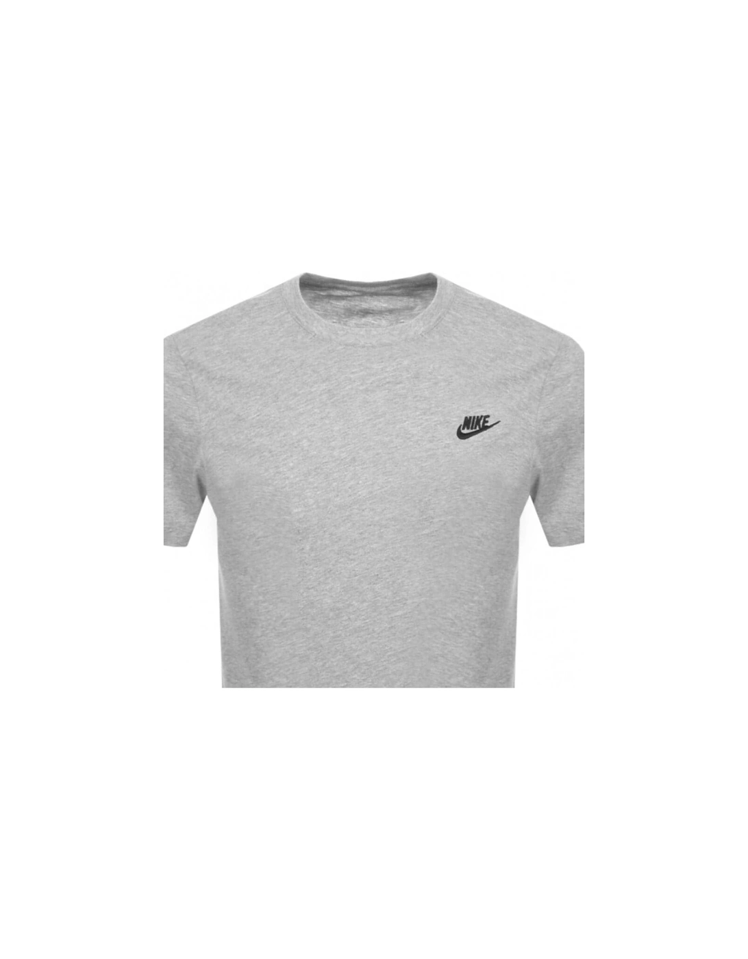 Crew Neck Club T Shirt Grey