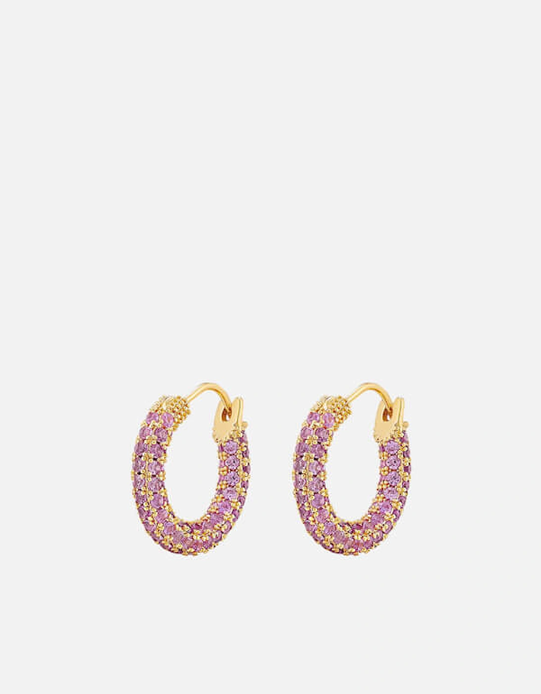 Pavé Amalfi Plated Brass Crystal Earrings, 2 of 1