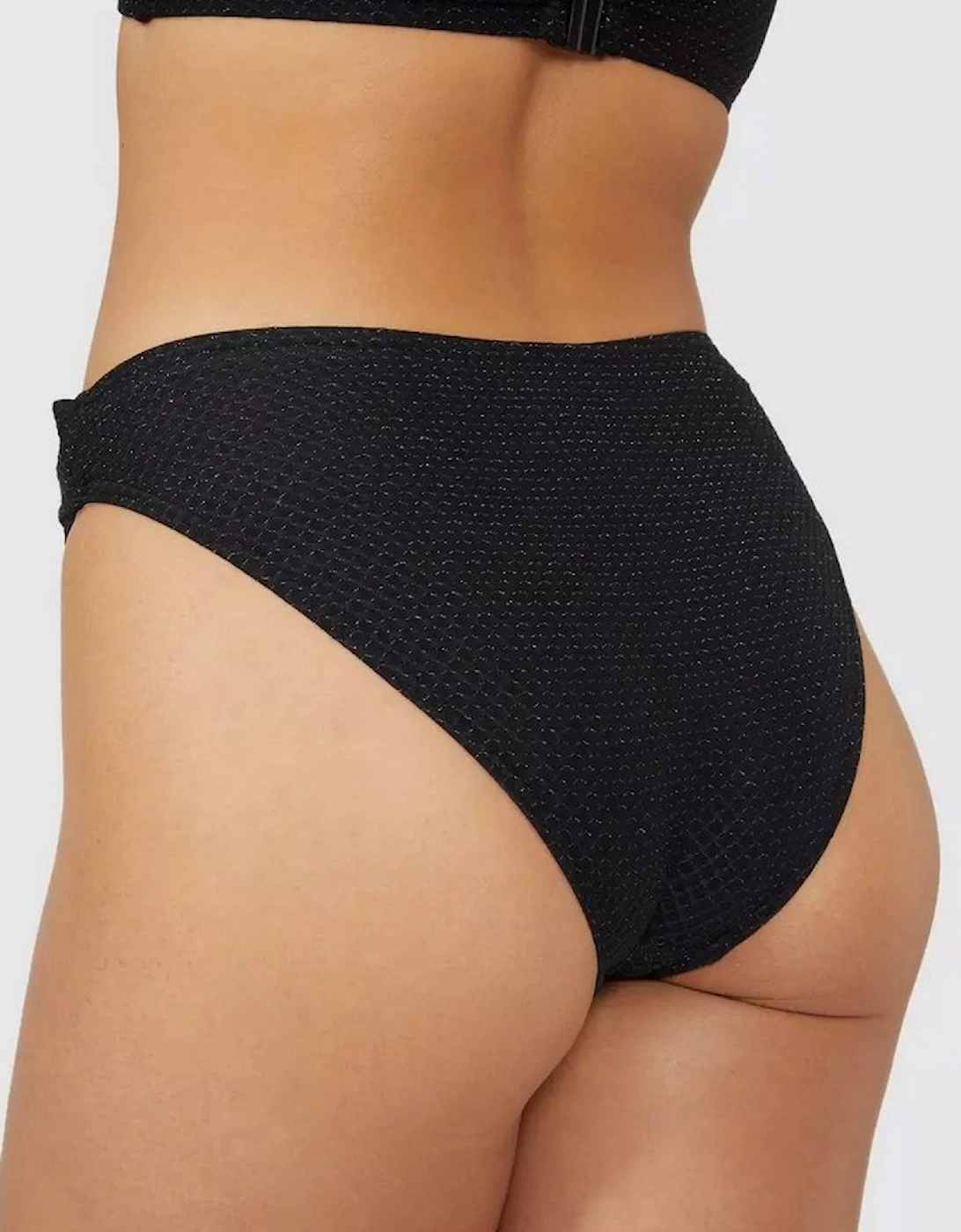 Womens/Ladies Sparkle Ring Detail Bikini Bottoms