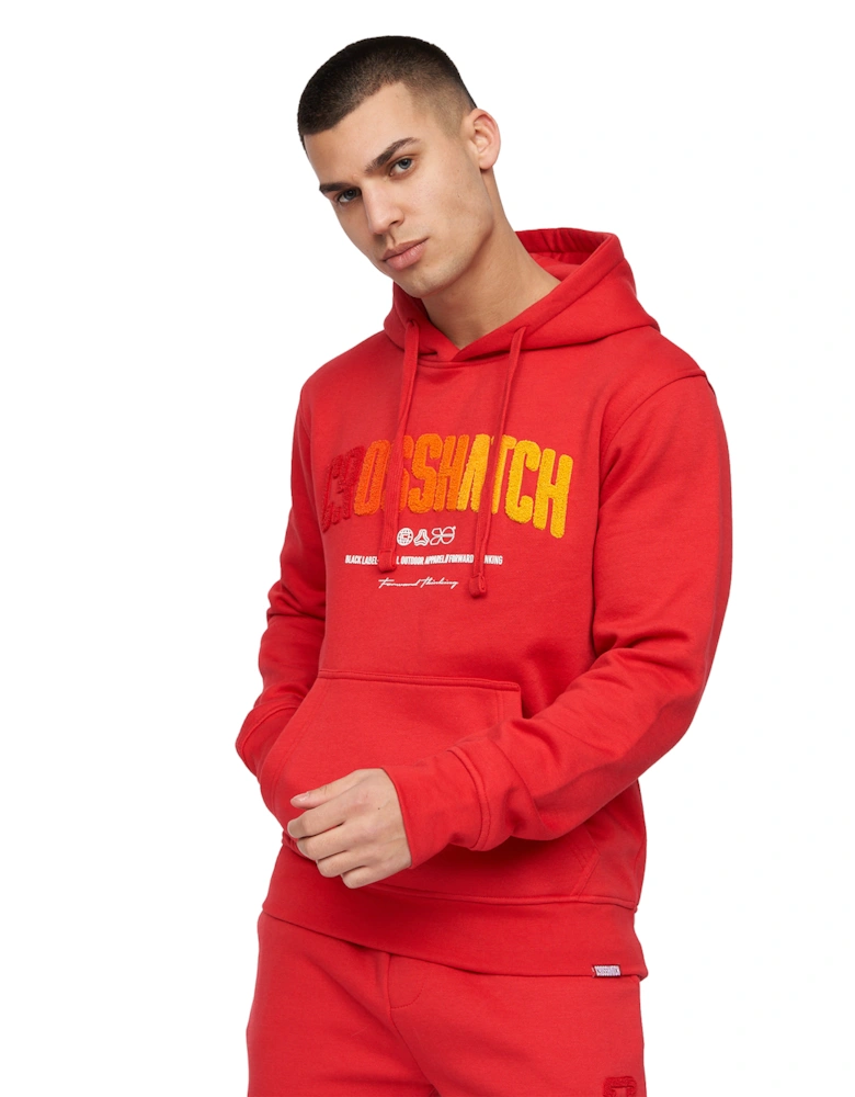 Mens Flocked Hoodie