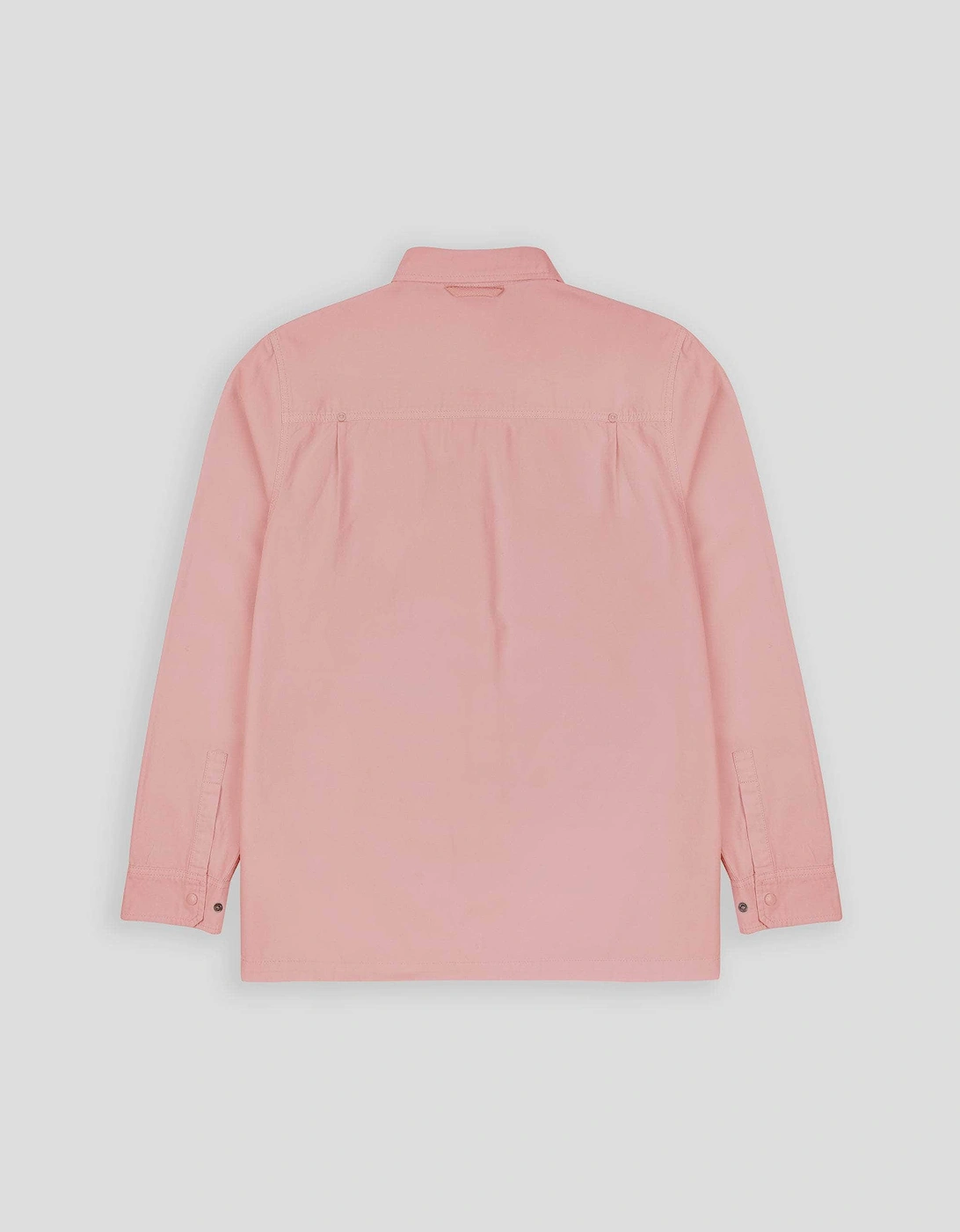 Lightweight Relaxed Snap Button Shirt Dusty Pink