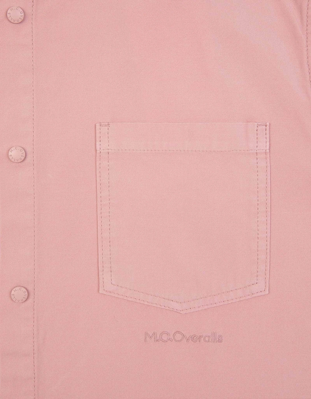 Lightweight Relaxed Snap Button Shirt Dusty Pink