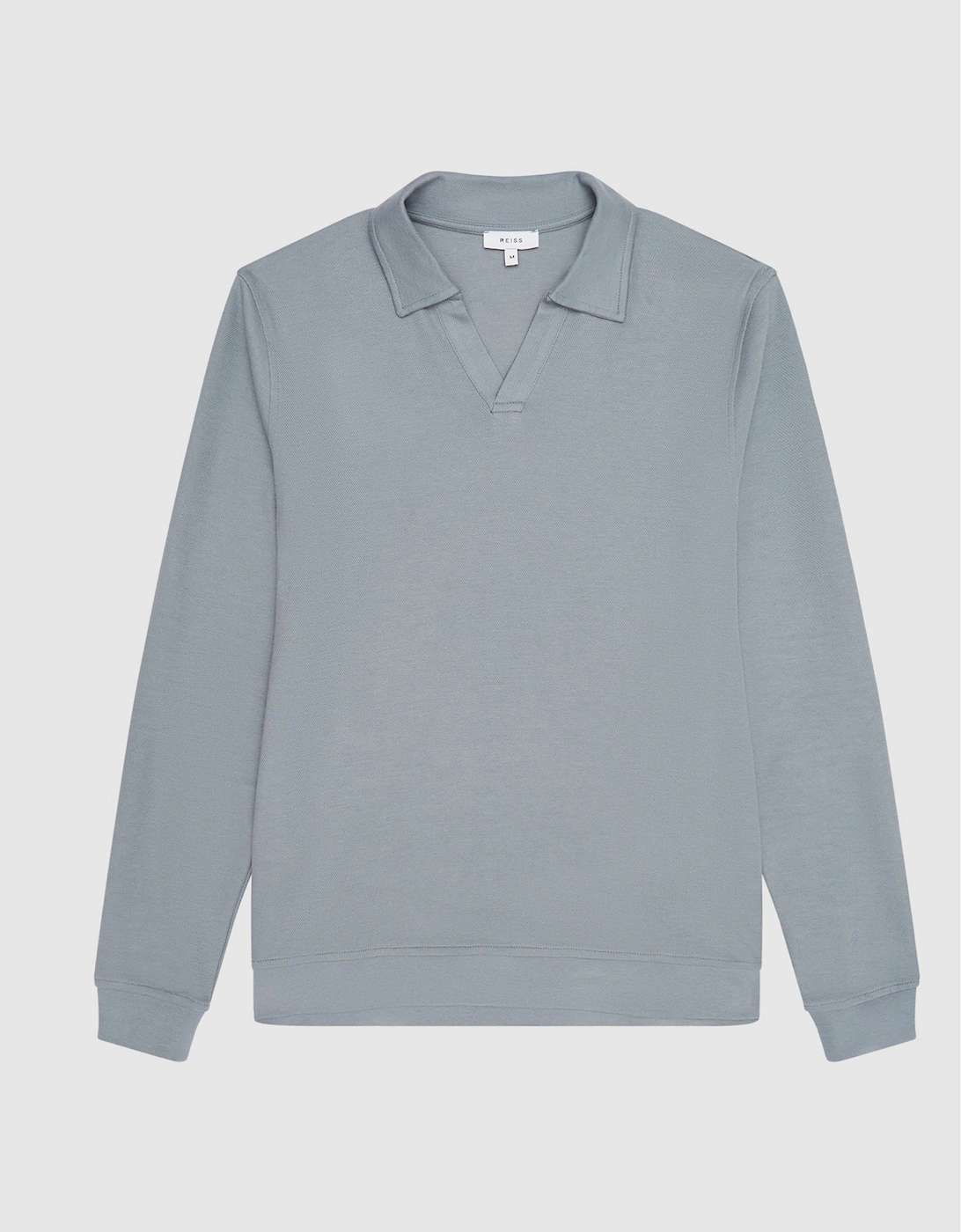 Open Collar Pique Textured Polo Shirt, 2 of 1