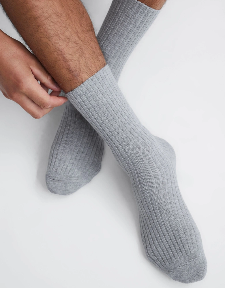 Wool Cashmere Blend Socks