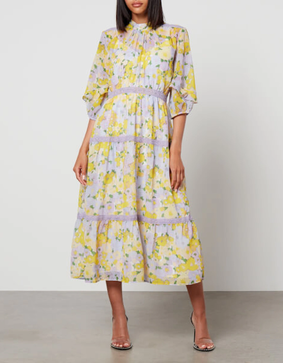 Hope & Ivy Nina Tiered Crepe Dress, 2 of 1