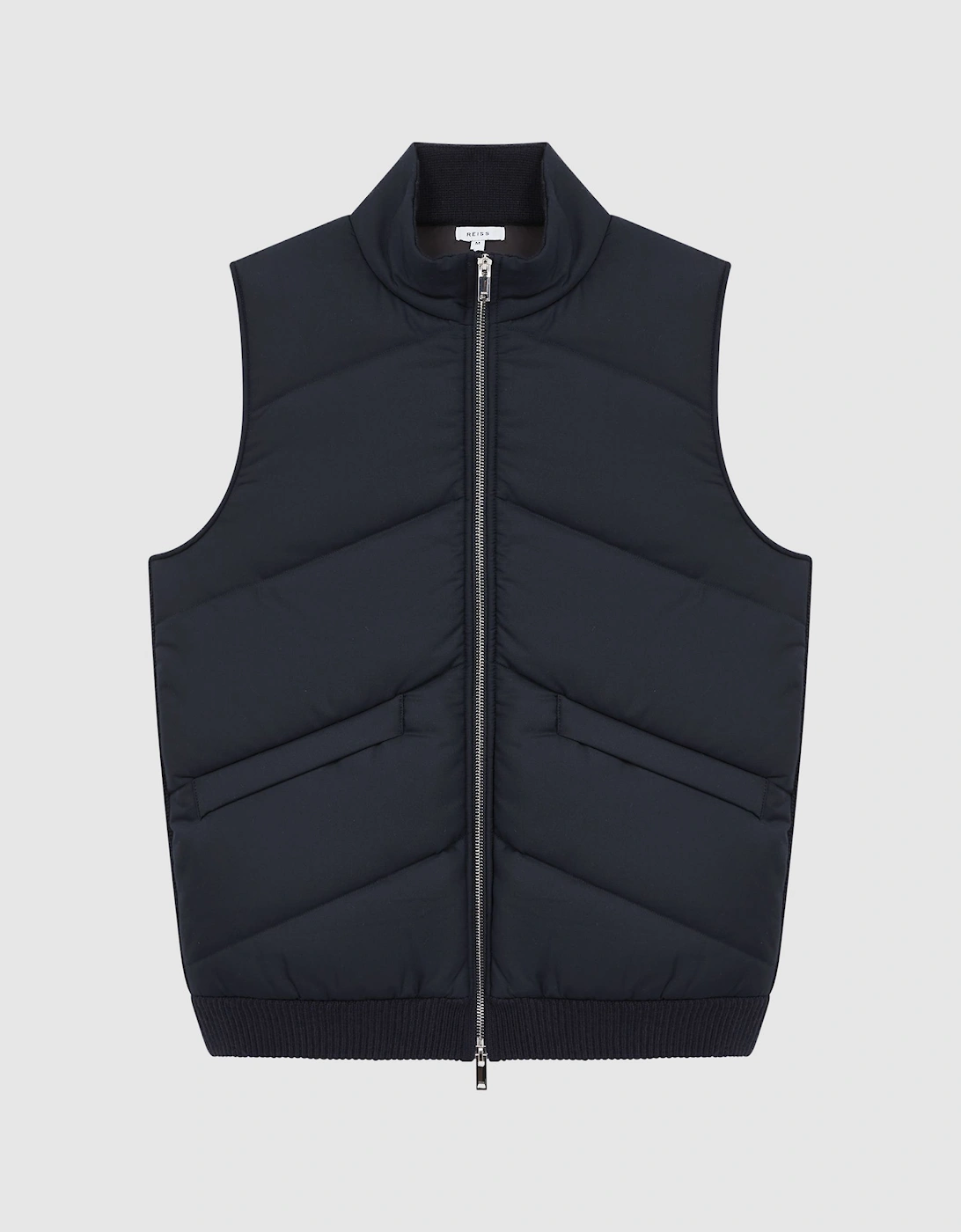 Sleeveless Quilted Knitted Gilet, 2 of 1