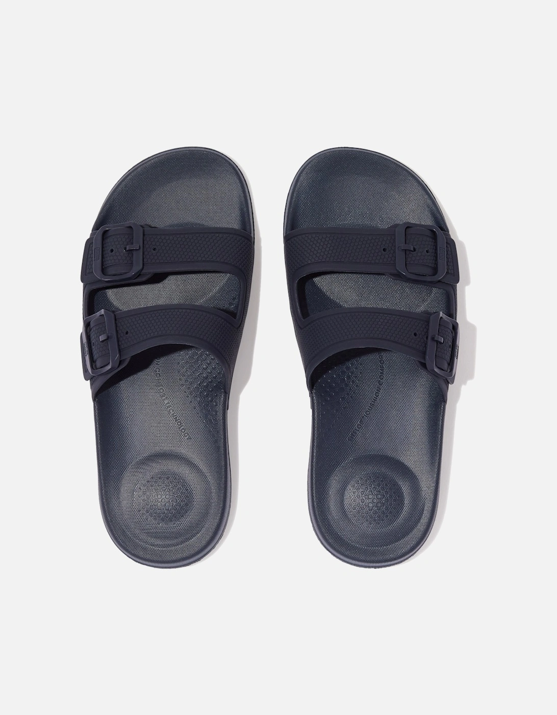 Womens iQUSHION Adjustable Buckle Sliders