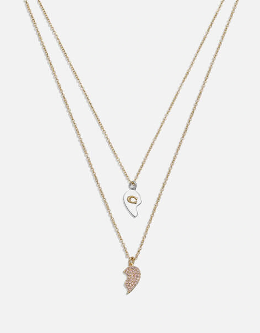 Signature Broken Heart Gold-Tone Layered Necklace, 2 of 1