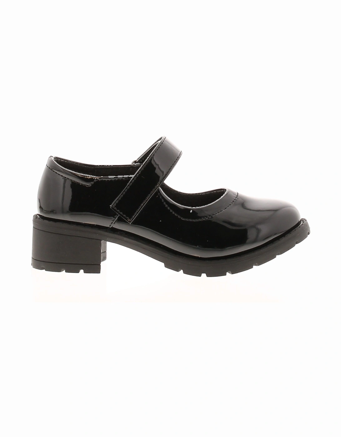 Girls Shoes School Rose black UK Size