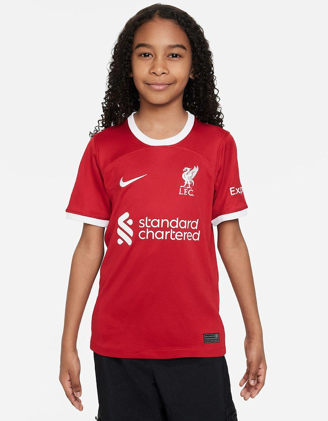 Liverpool FC Junior Home 23/24 Short Sleeved Shirt - Red, 6 of 5