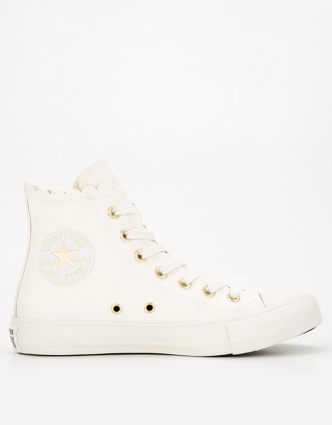 Womens Hi Top Trainers - White, 3 of 2