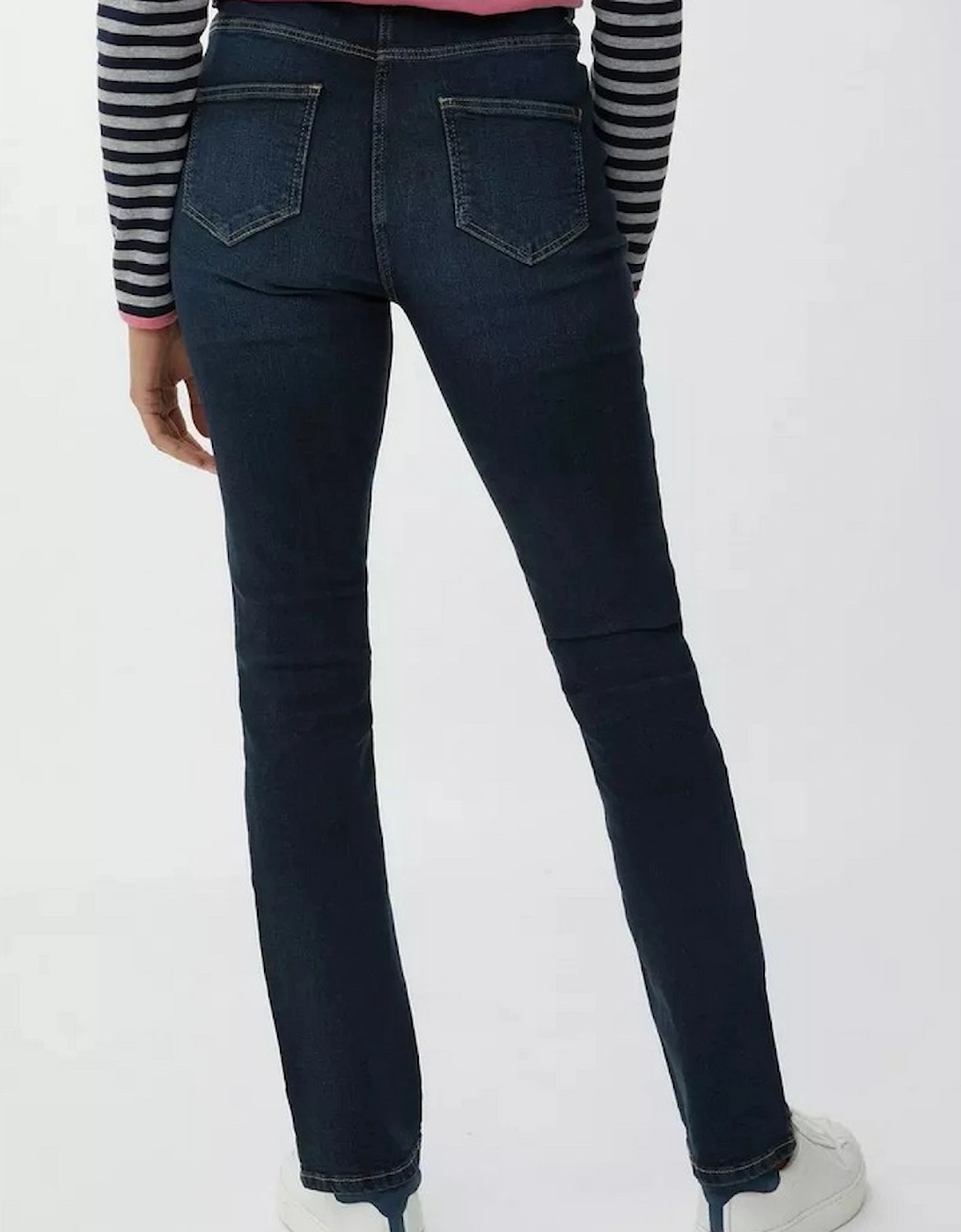 Womens/Ladies 5 Pockets Straight Leg Jeans