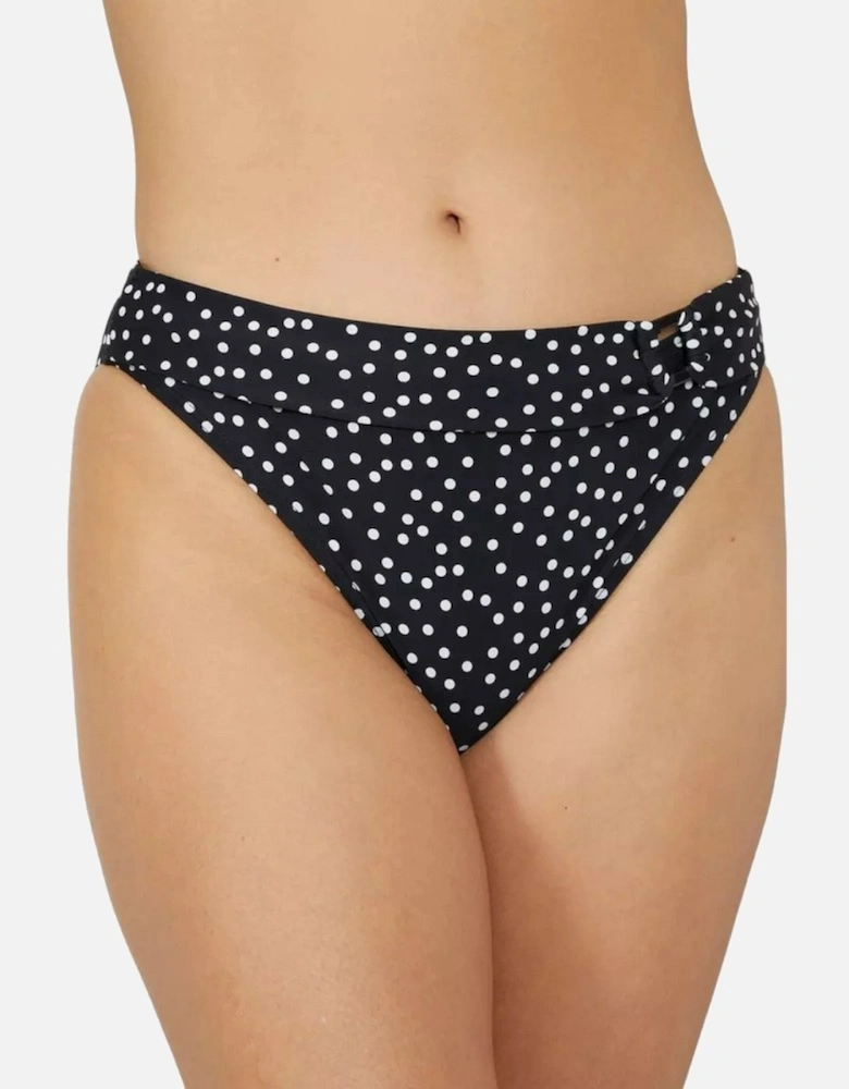 Womens/Ladies Spotted Ring Detail Bikini Bottoms