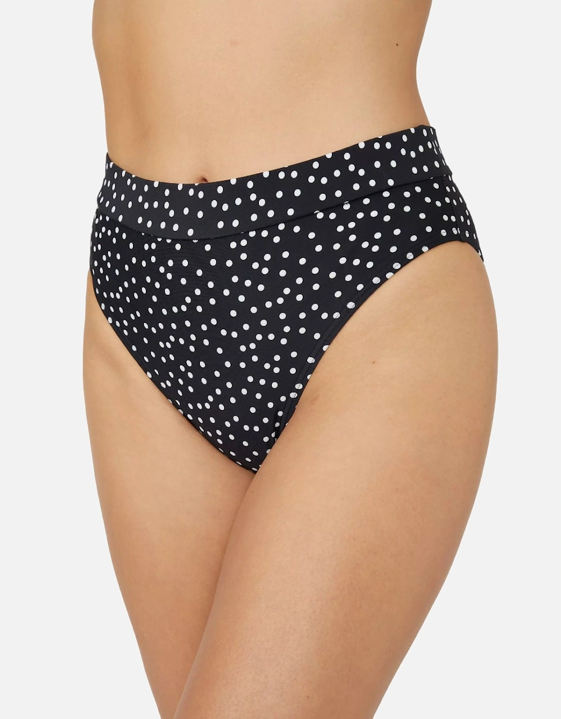Womens/Ladies Spotted Mid Rise Bikini Bottoms, 5 of 4
