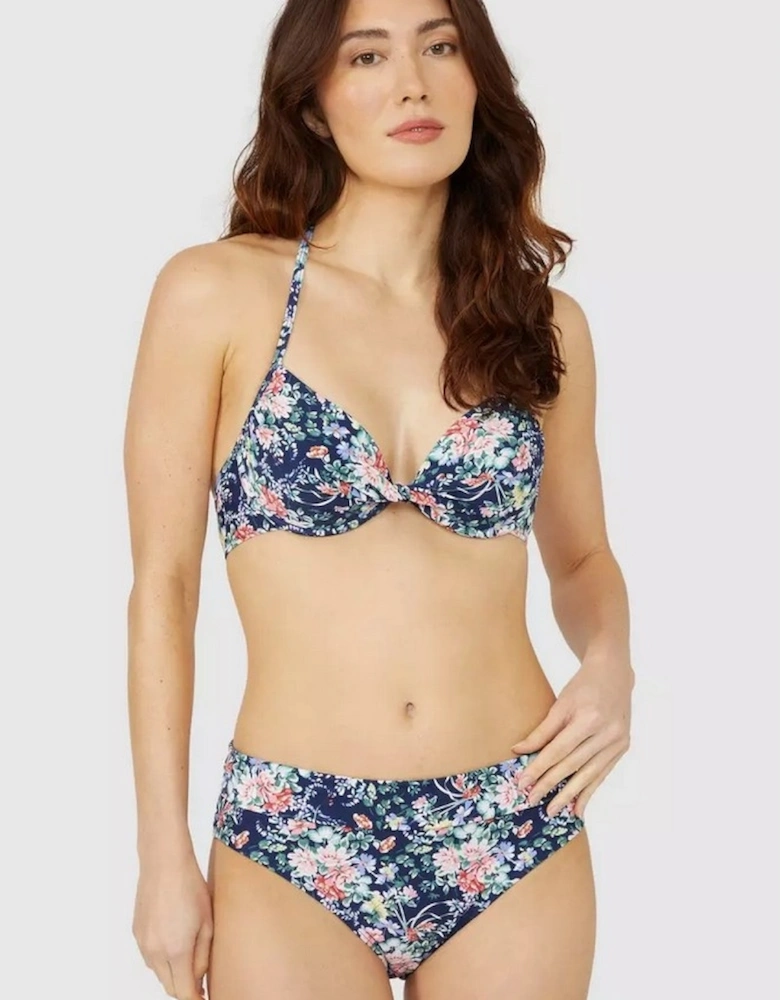 Womens/Ladies Floral Underwired Bikini Top