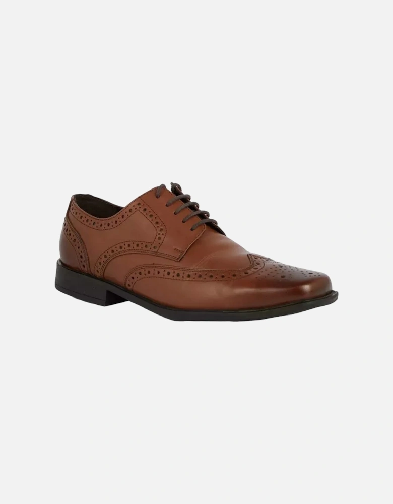 Mens Leather Airsoft Wide Brogues