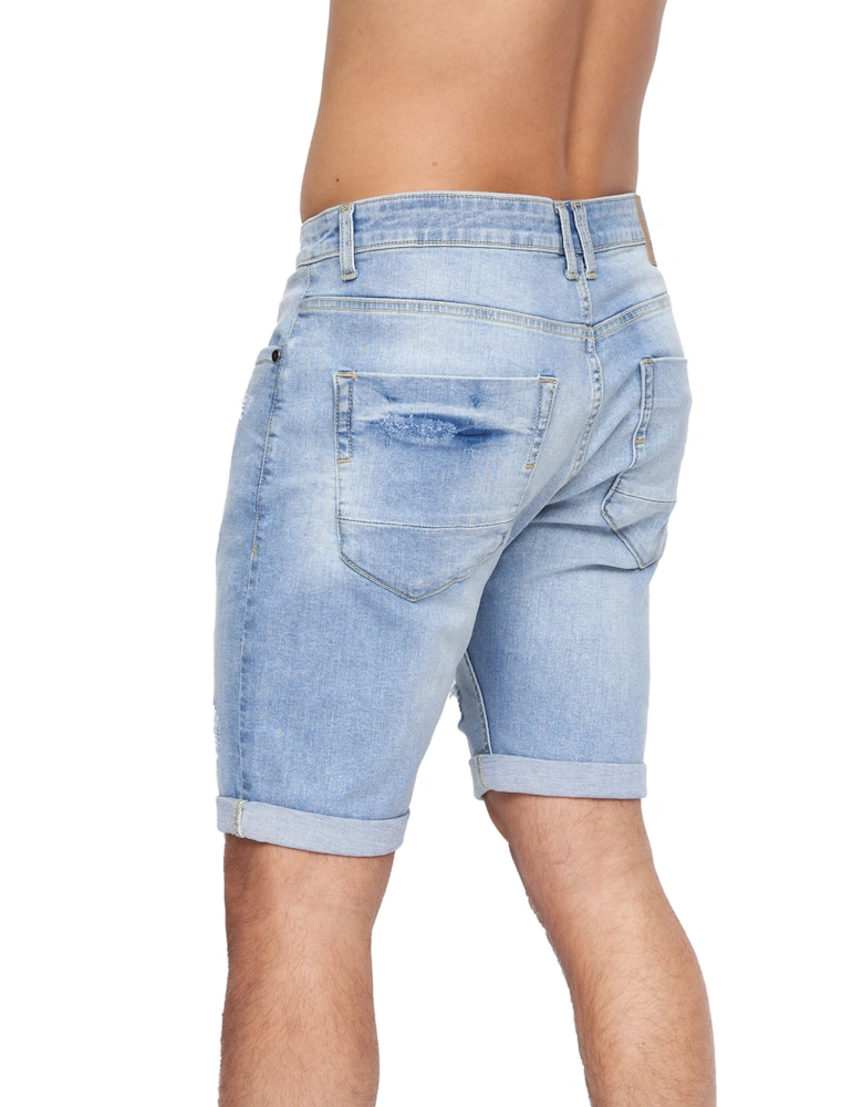 Mens Riptrey Abraised Denim Shorts