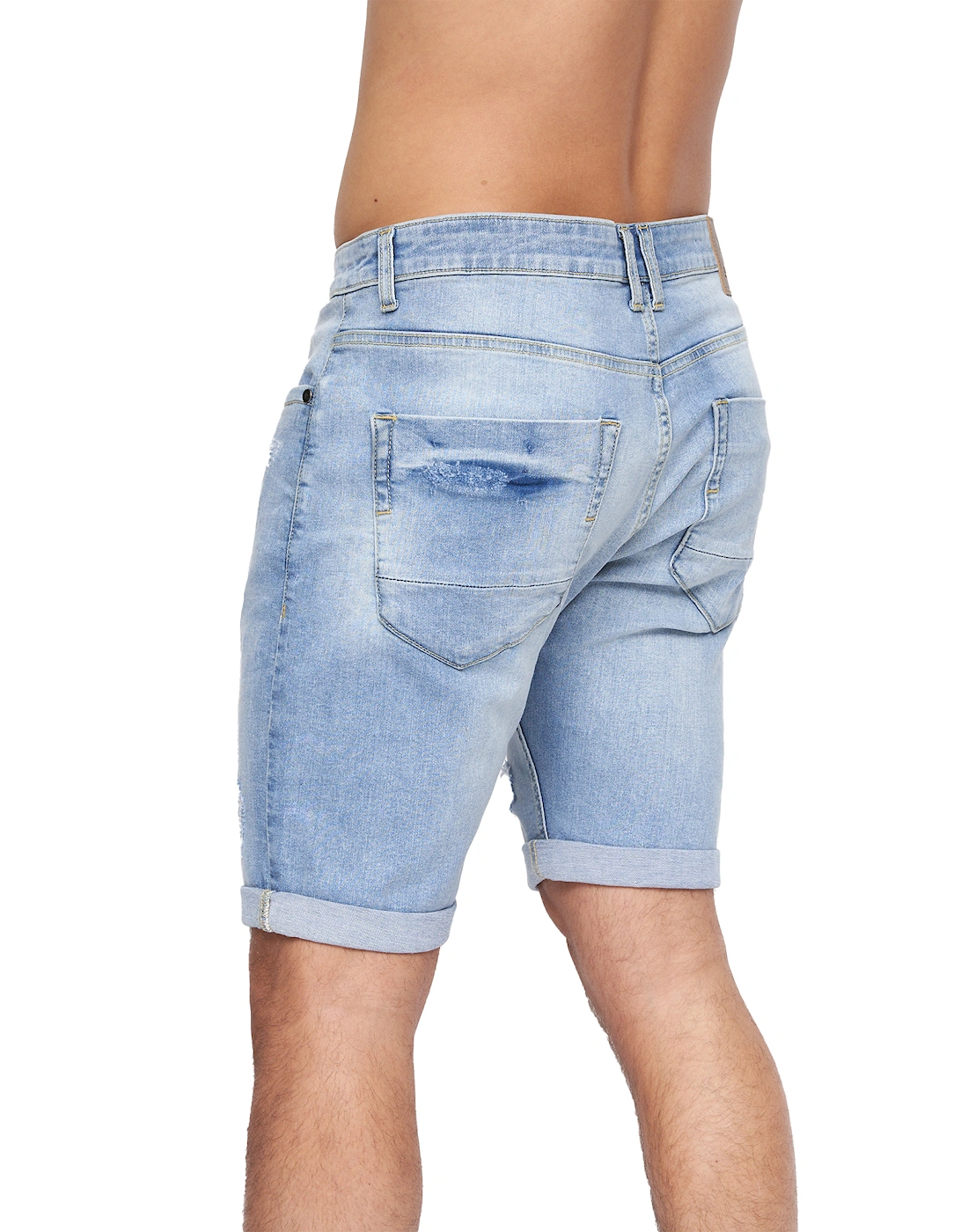 Mens Riptrey Abraised Denim Shorts