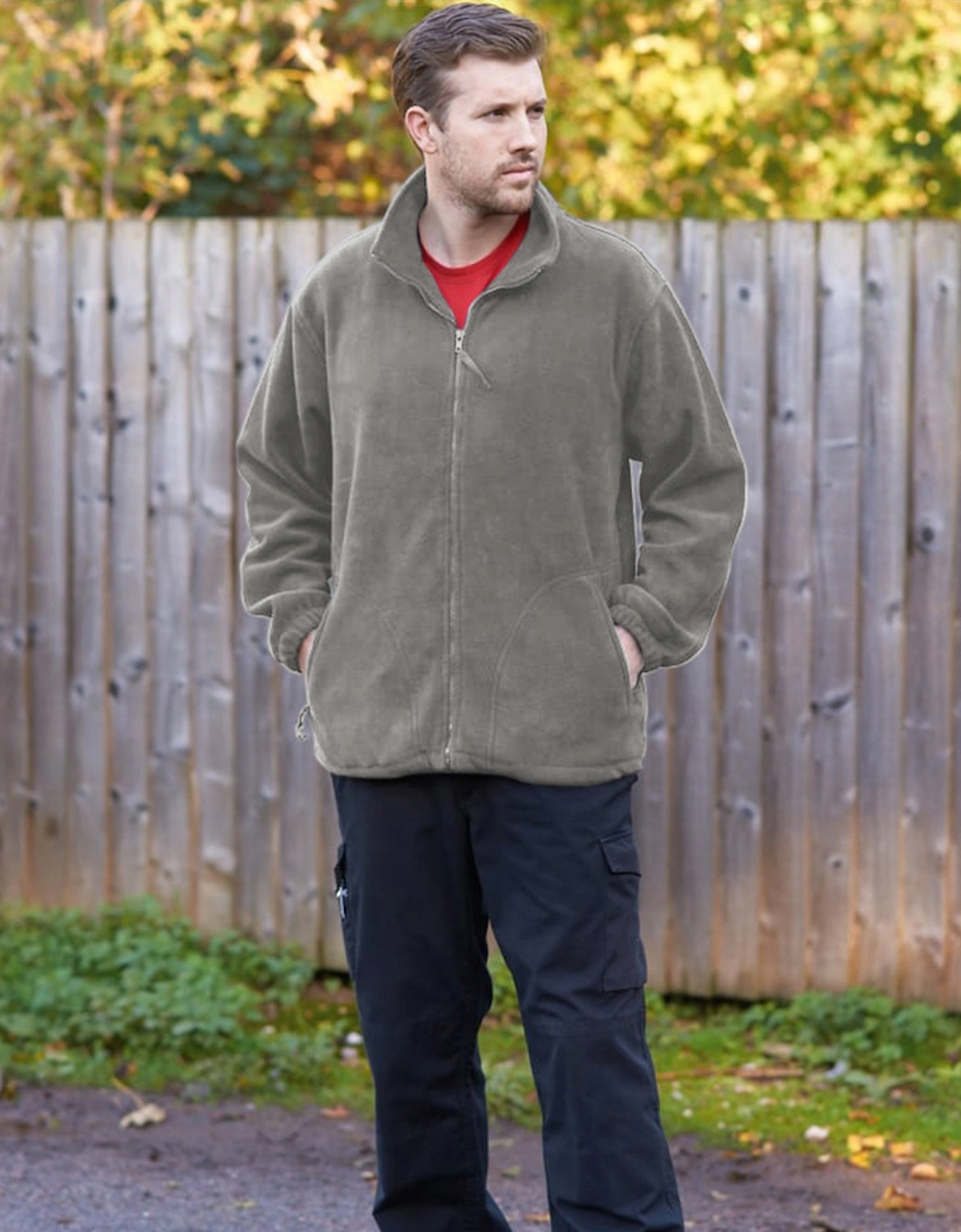 Mens Argyll Heavy Fleece Anti-Pill Jacket (F400)