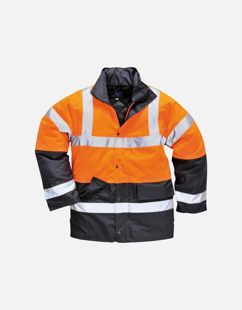 Unisex Hard-wearing Hi Vis Traffic Jacket / Safetywear / Workwear (Pack of 2)