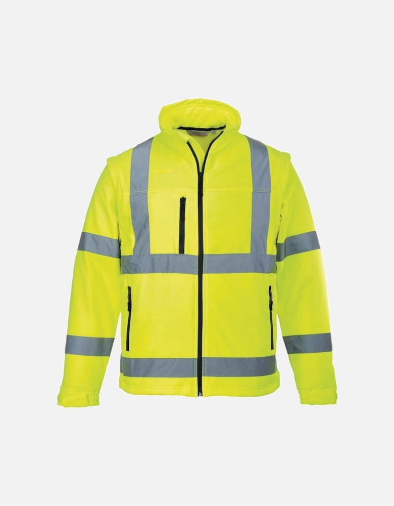 Unisex Hi-Vis Safety Softshell Jacket