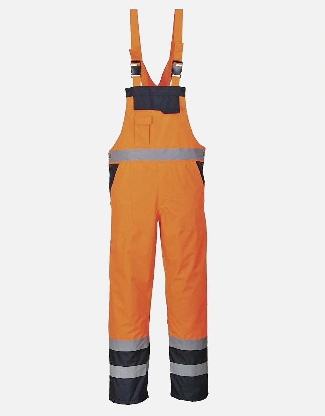 Unisex Contrast Hi Vis Bib And Brace Coveralls - Unlined (S488) / Workwear, 2 of 1