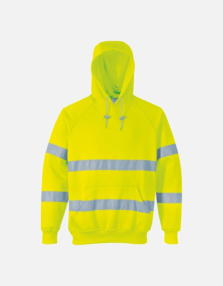 Unisex Hi-Vis Safety Hooded Sweatshirt / Hoodie