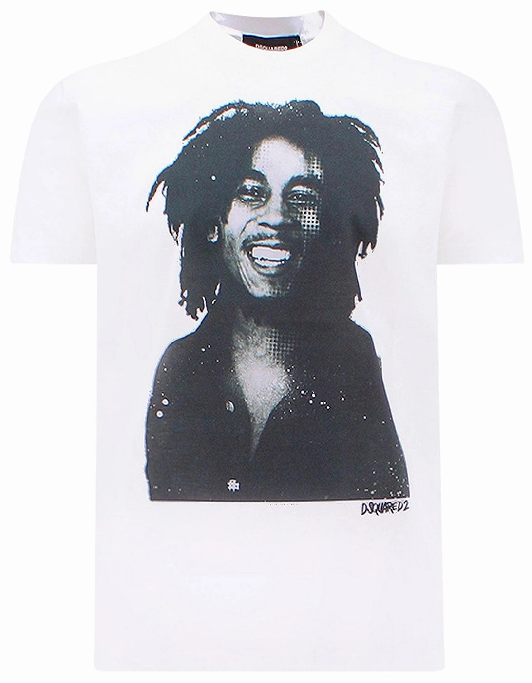 Mens Bob Marley T-shirt White, 3 of 2