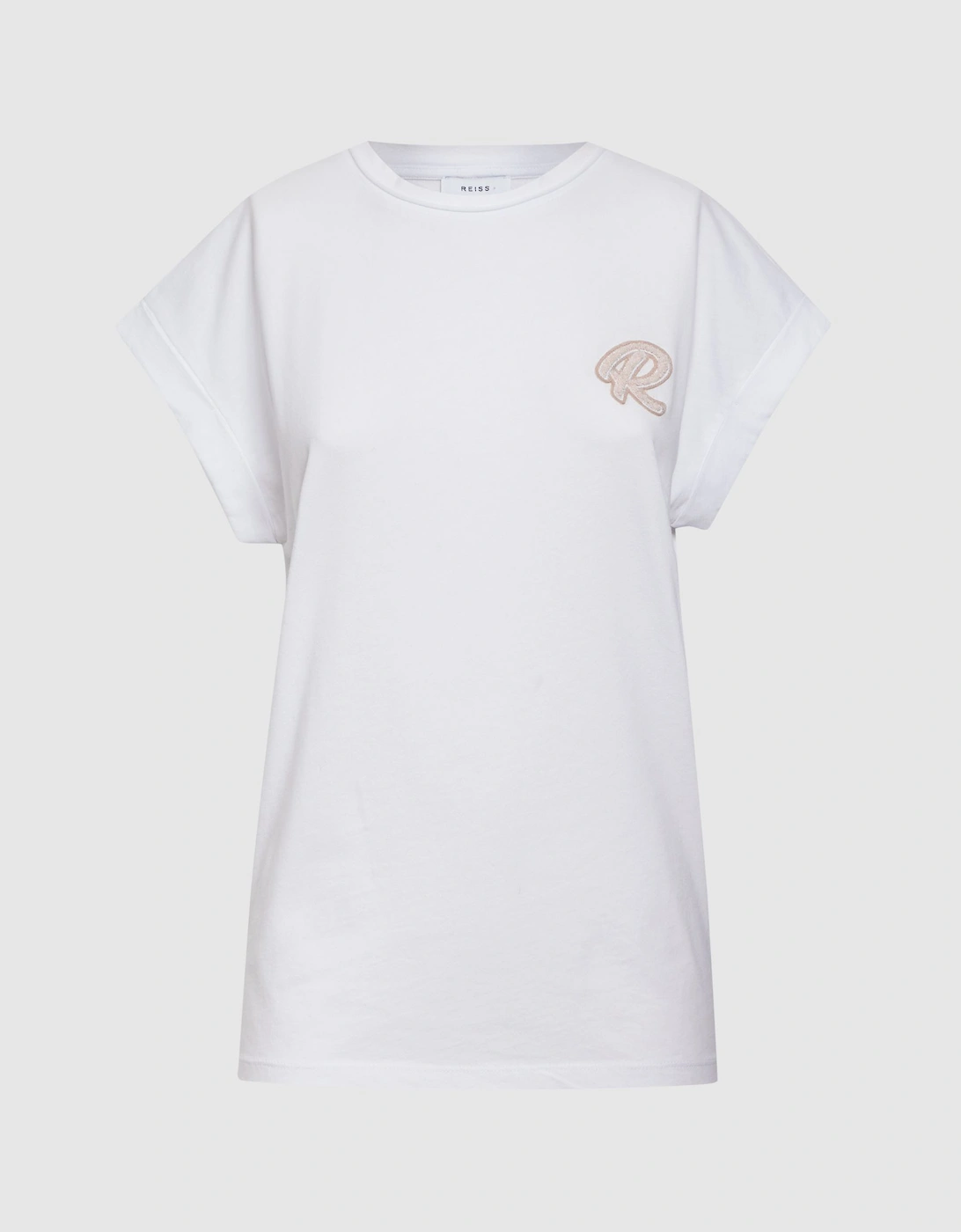 Cotton Motif Crew Neck T-Shirt, 2 of 1