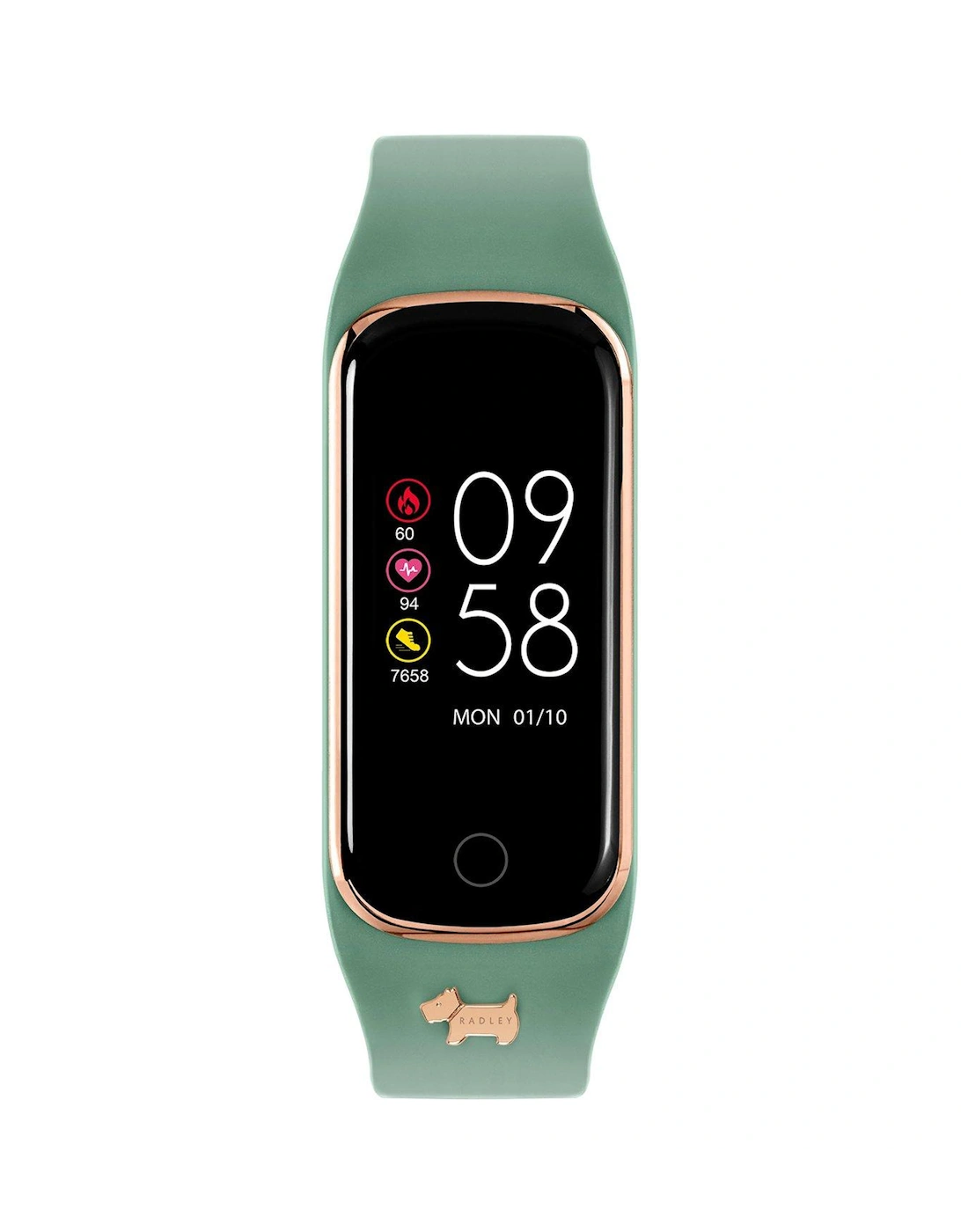 Ladies Series 8 Palm Leaf Green Silicone Strap Watch, 3 of 2