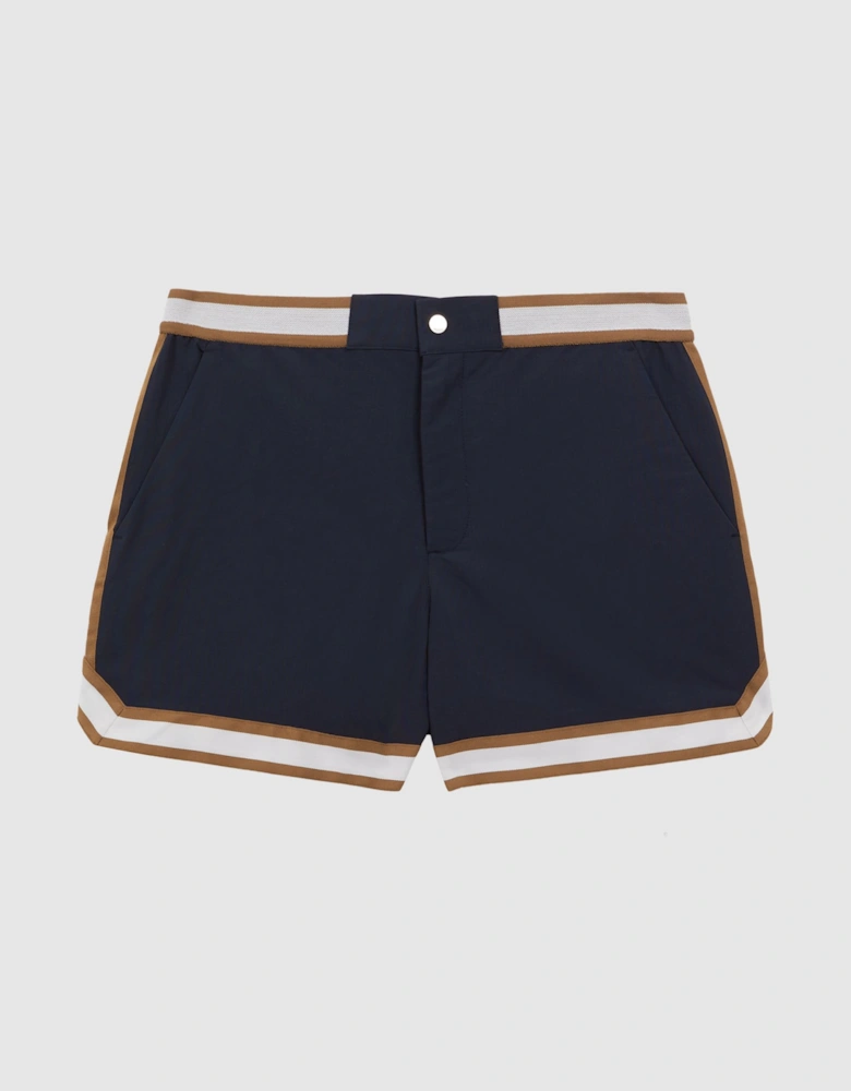 | Ché Elasticated Waist Contrast Swim Shorts