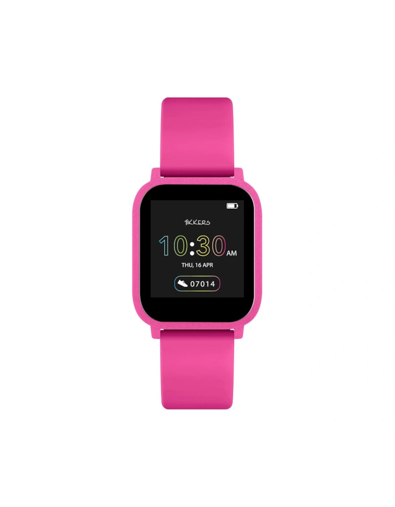 Teen Series 10 Pink Silicone Strap Smart Watch