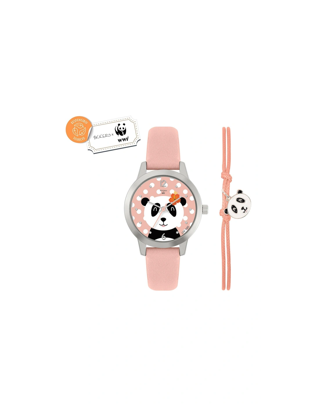 x WWF - Panda Dial Watch & Panda Charm Bracelet, 3 of 2