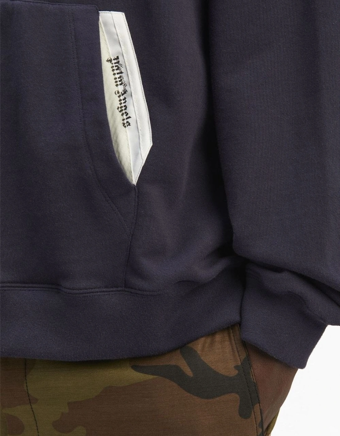 Sartorial Tape Pocket Crew-neck Sweatshirt Navy