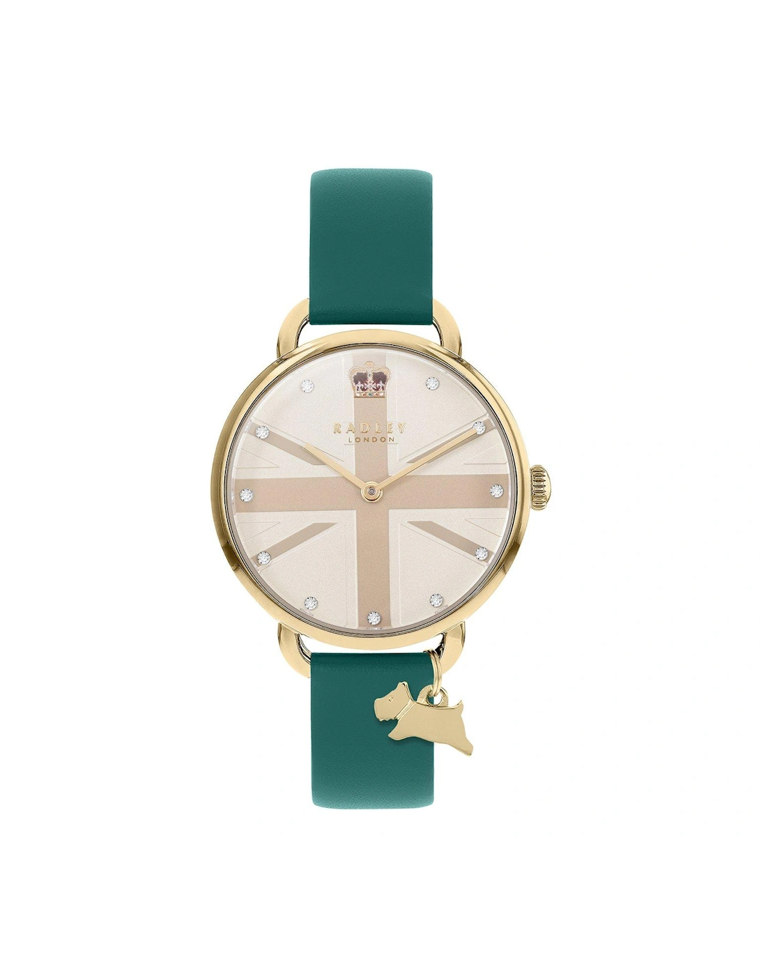 Ladies 25th Coronation Anniversary - Camden Collection Open Shoulder Teal Watch, 3 of 2