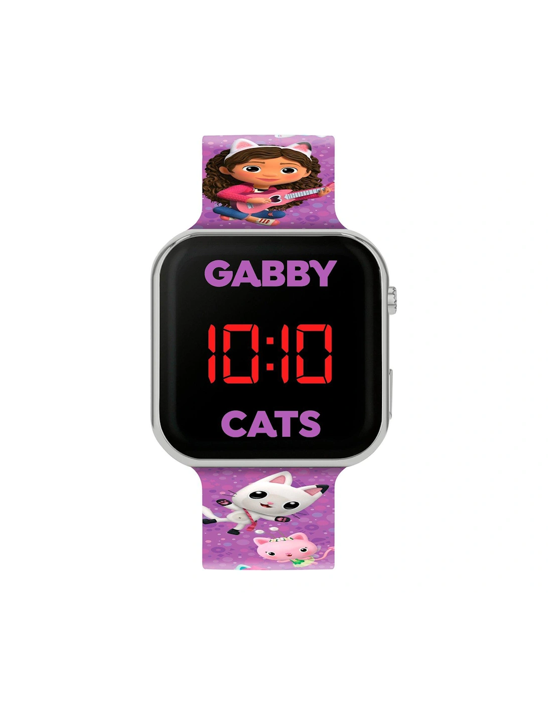 Gabby Purple Printed Strap LED Watch, 3 of 2