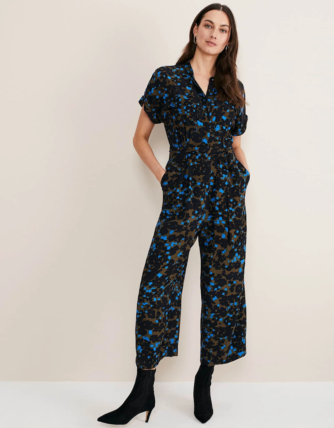 Nell Abstract Cropped Wide Leg Jumpsuit, 8 of 7