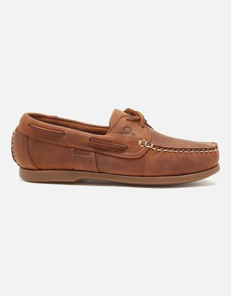 Women's Java G2 Premium Leather Sustainable Deck Shoe Walnut