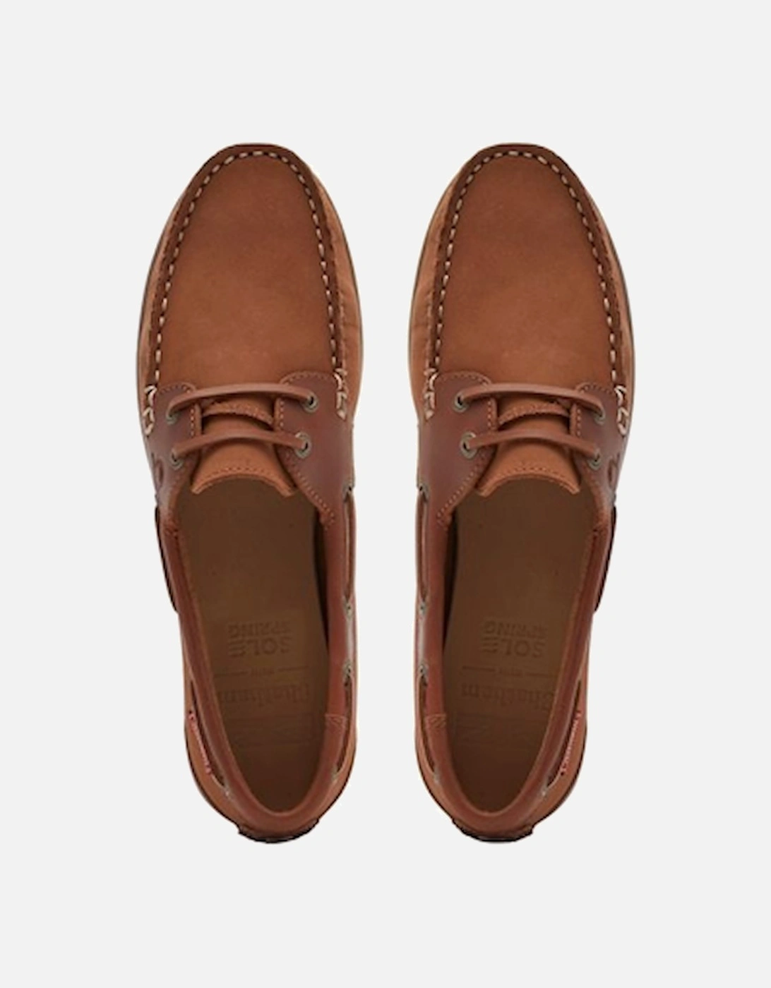 Women's Penang Leather Boat Shoe Tan/Tan