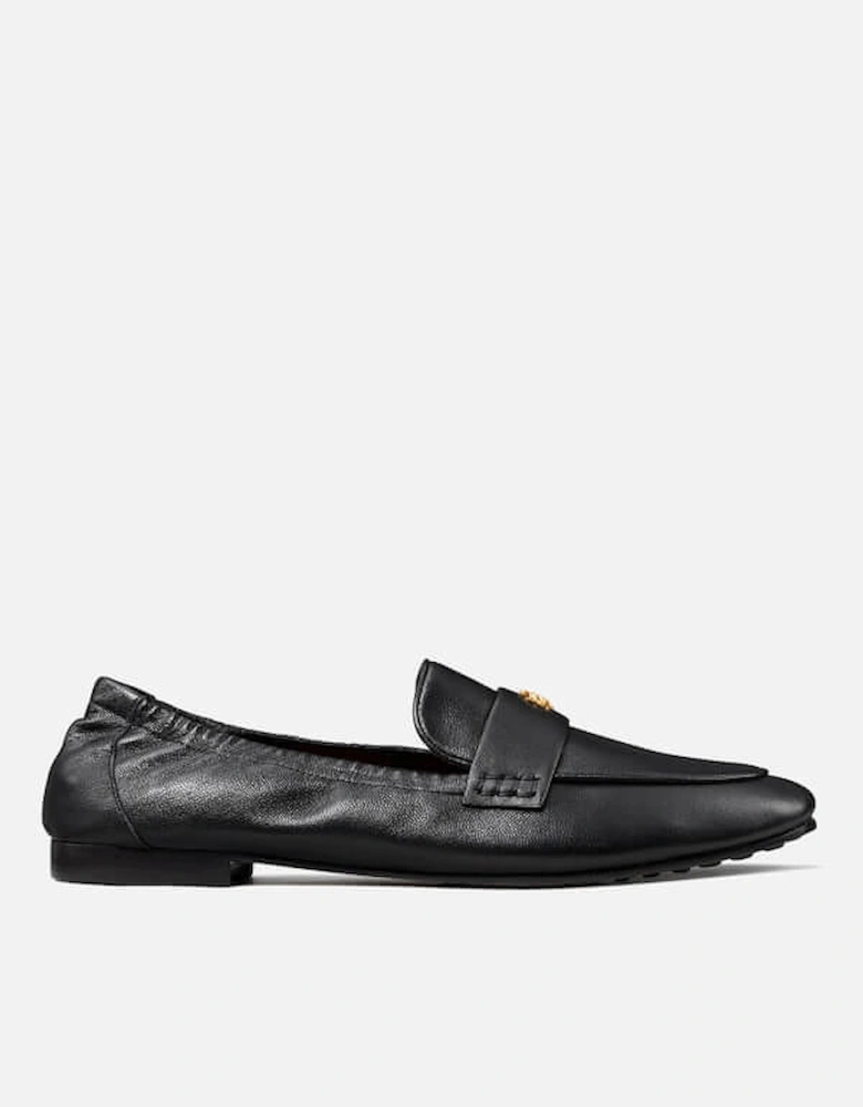 Women's Ballet Leather Loafers - Perfect Black