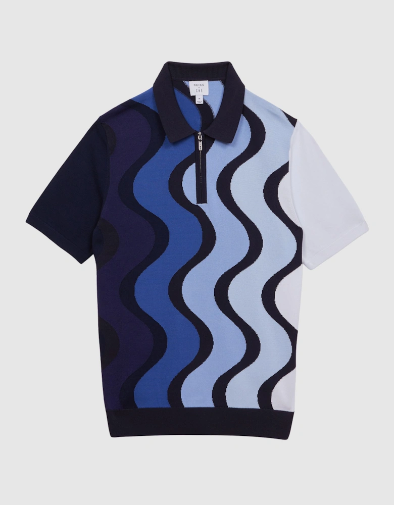 | Ché Half-Zip Wave Polo Shirt