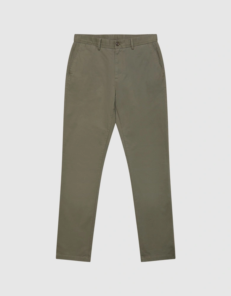 Slim Fit Washed Chinos