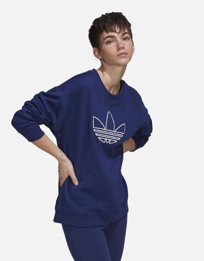 Womens Oversized Crew Sweatshirt