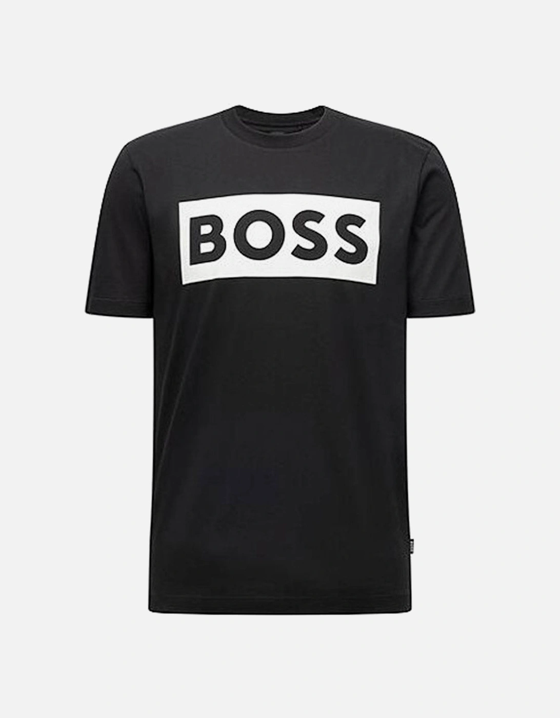 Mens Mercerised Cotton T-shirt Black, 2 of 1
