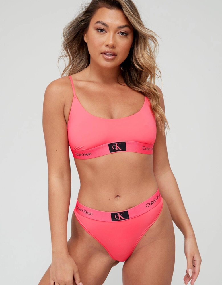 Micro Light Lined Bralette - Pink
