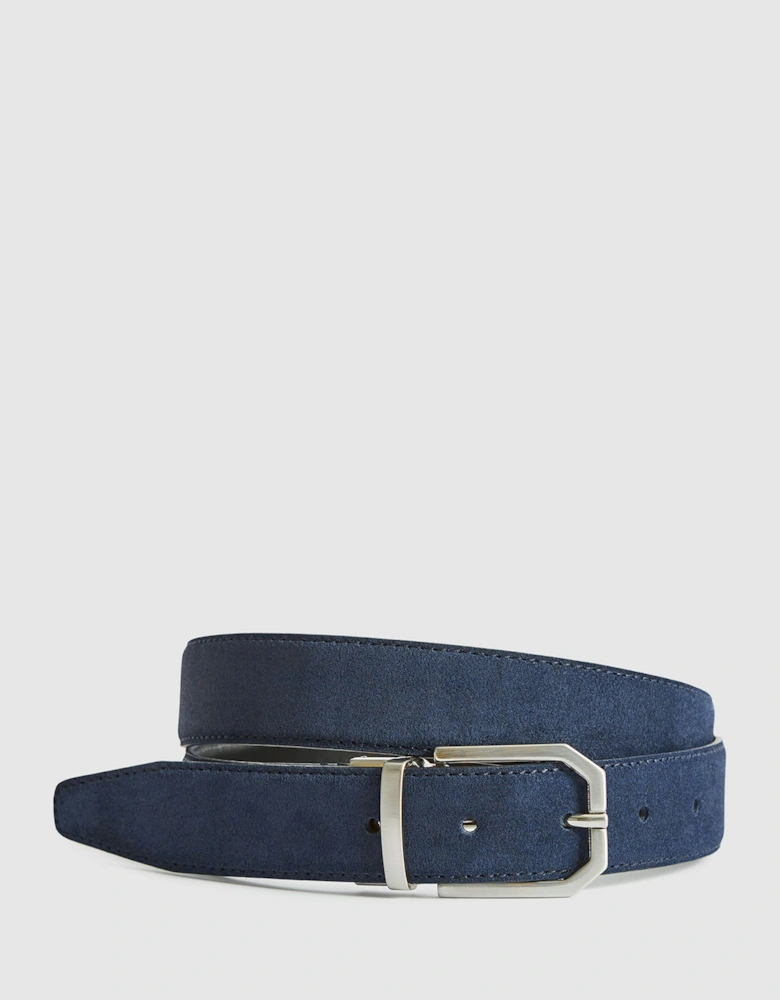 Reversible Leather & Suede Belt