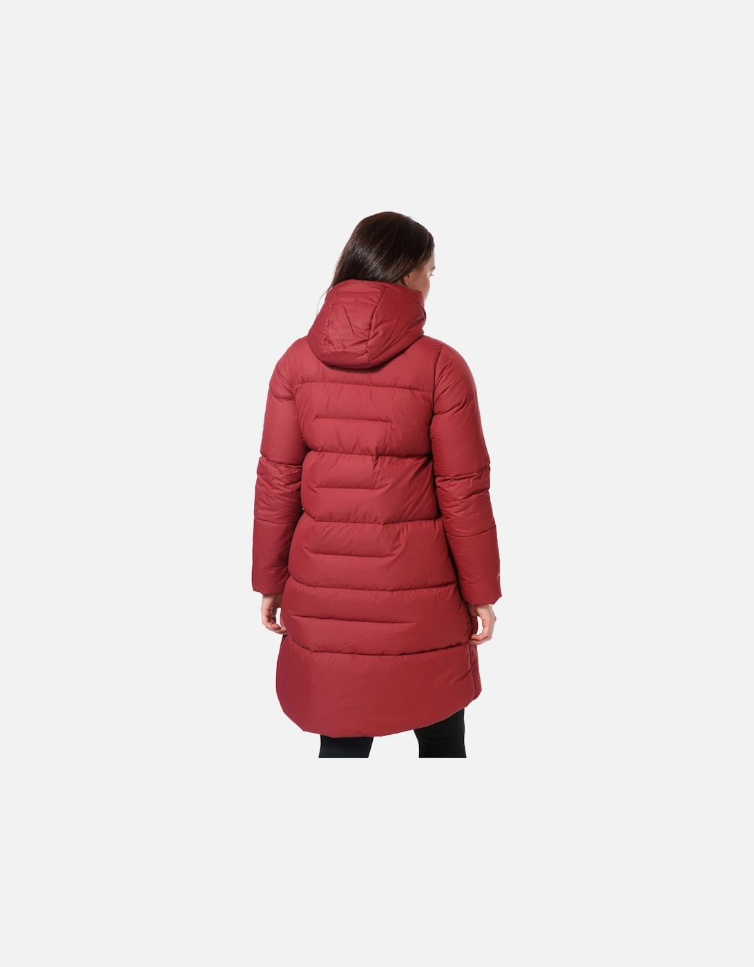 Womens Combust Reflect Long Down Jacket